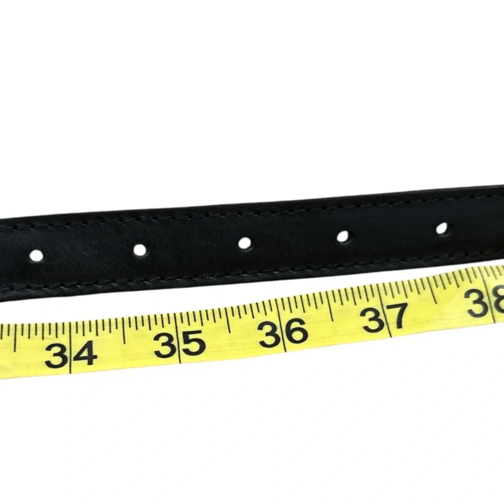 Cotelac acote Black Studded black leather Belt Sz M $150 retail